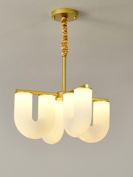 Modern U-Shaped Glass Ceiling Light