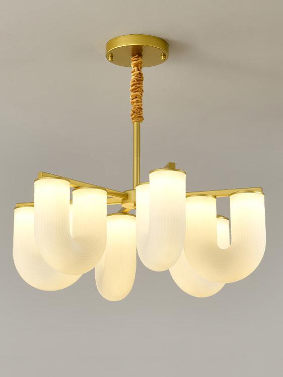 Modern U-Shaped Glass Ceiling Light