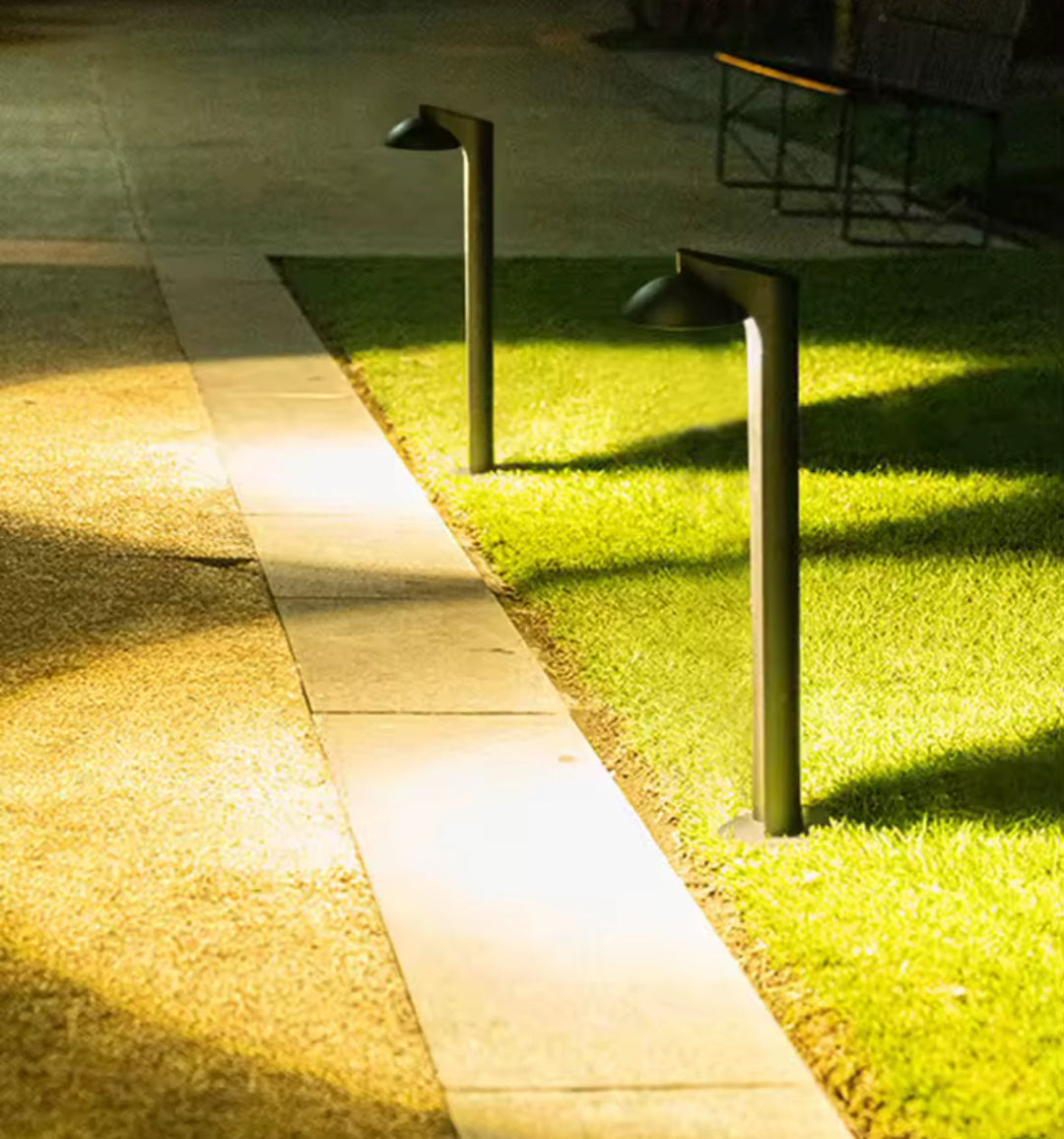 Modern Cylindrical Bollard Light