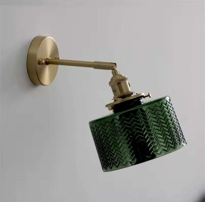 Green Glass Wall Lamp