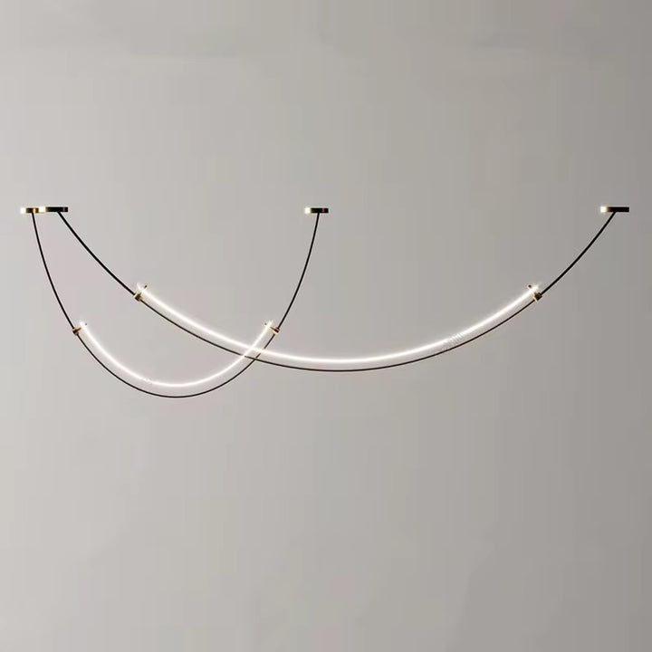 Minimalist Flexible LED Rope Pendant Light set of 2