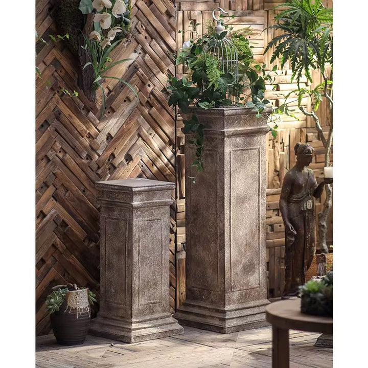 Rustic Square Pedestal Columns