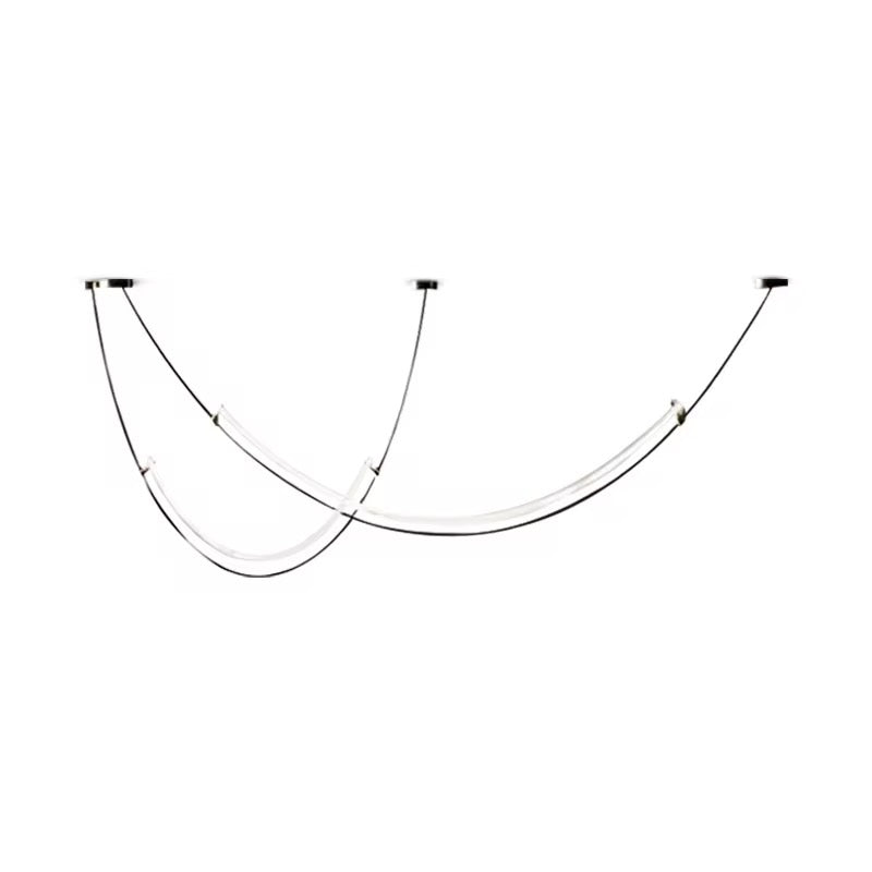Minimalist Flexible LED Rope Pendant Light set of 2