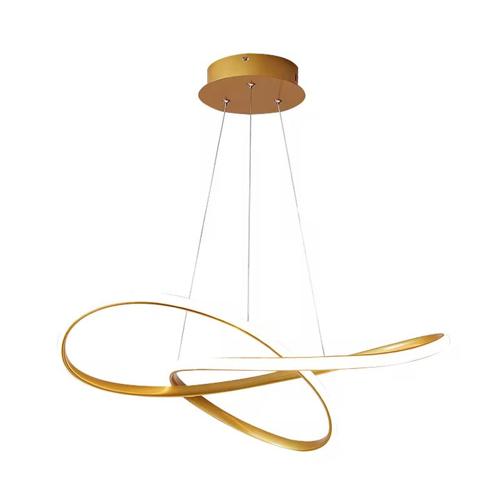 Modern Black Infinity LED Pendant Chandelier