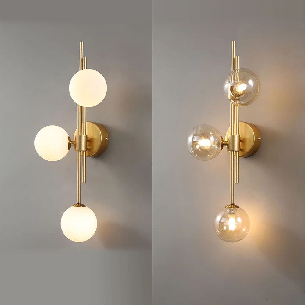 Modern Brass Wall Light