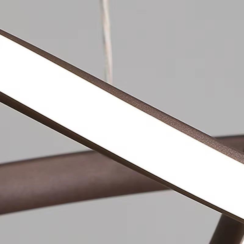 Modern Black Infinity LED Pendant Chandelier