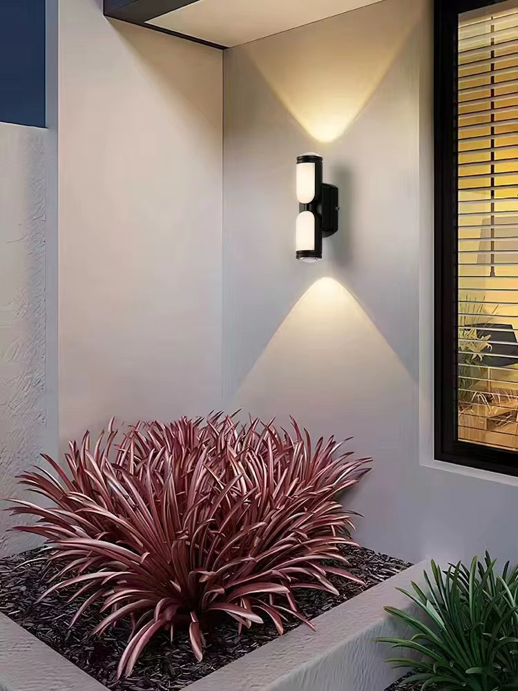 Dual Cylinder Outdoor Wall Light