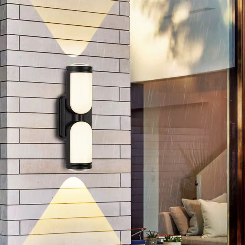 Dual Cylinder Outdoor Wall Light