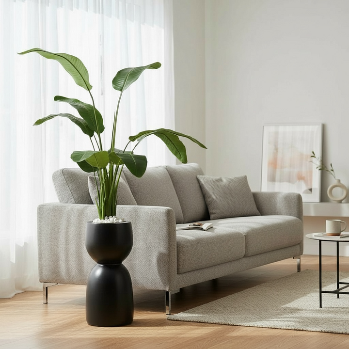 Artificial Bird of Paradise Plant in Fiberglass Pot