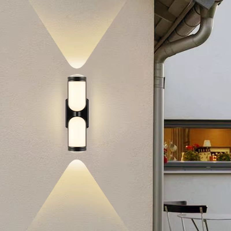 Dual Cylinder Outdoor Wall Light