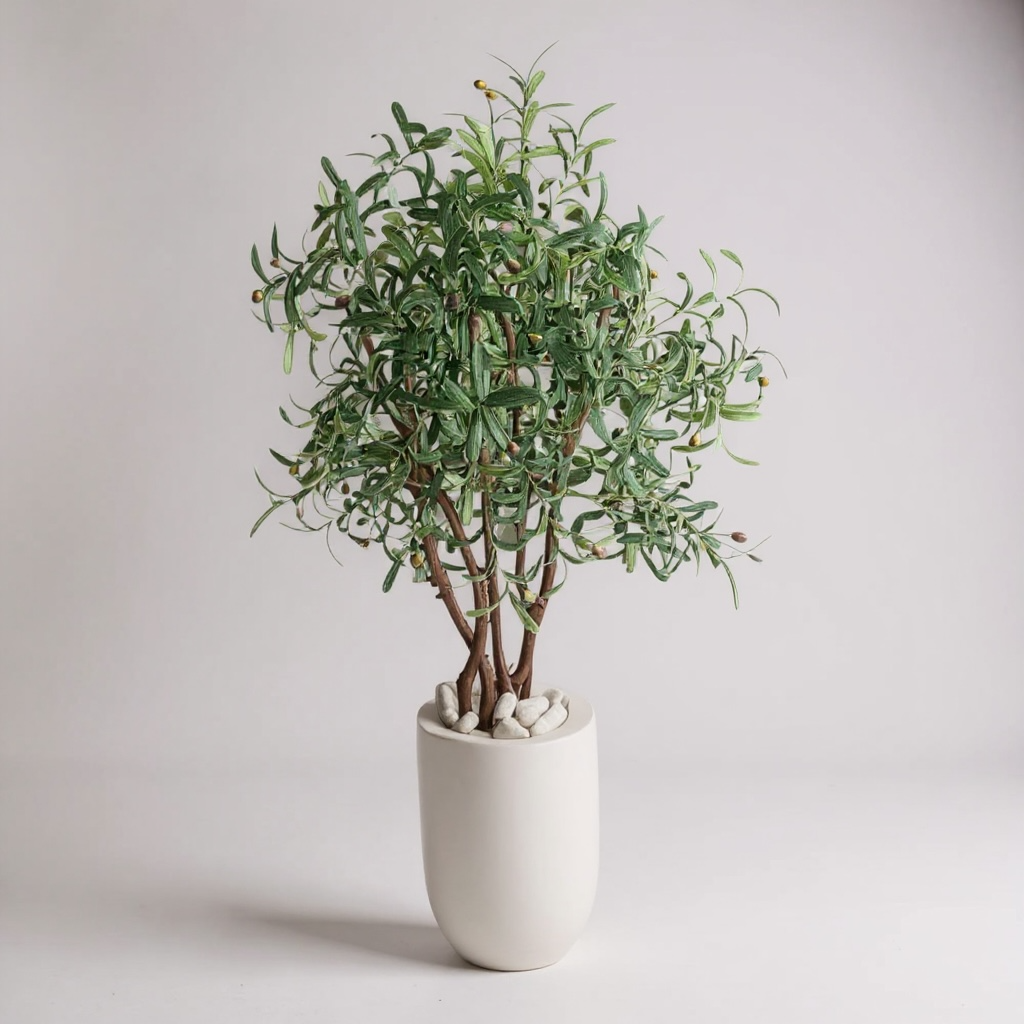 Artificial Olive Tree in Fiberglass Pot