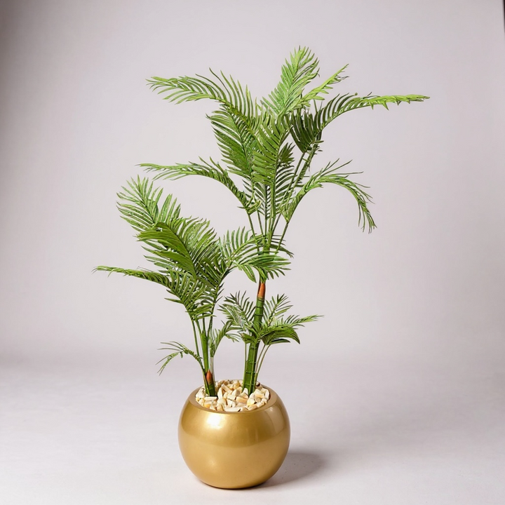 Artificial Areca Palm in Fiberglass Pot