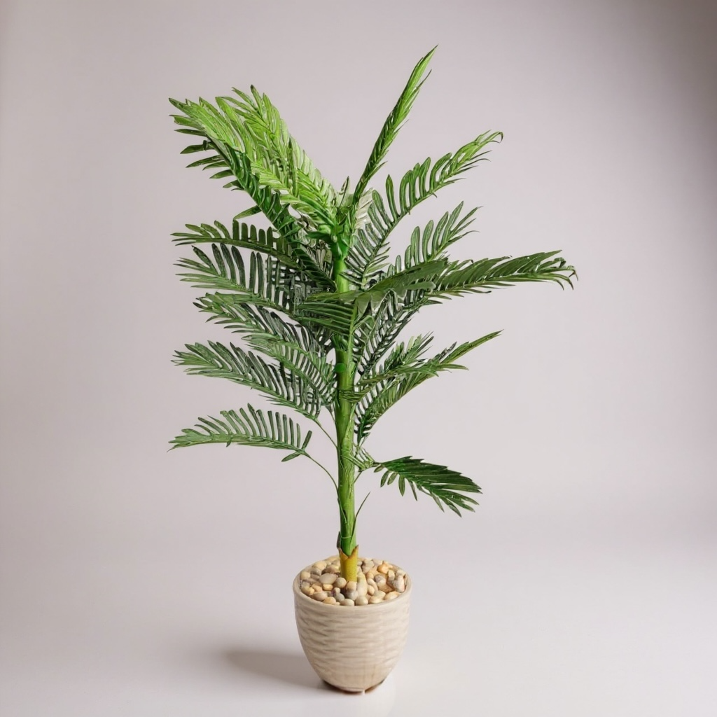 Artificial Palm Tree with Decorative Pot