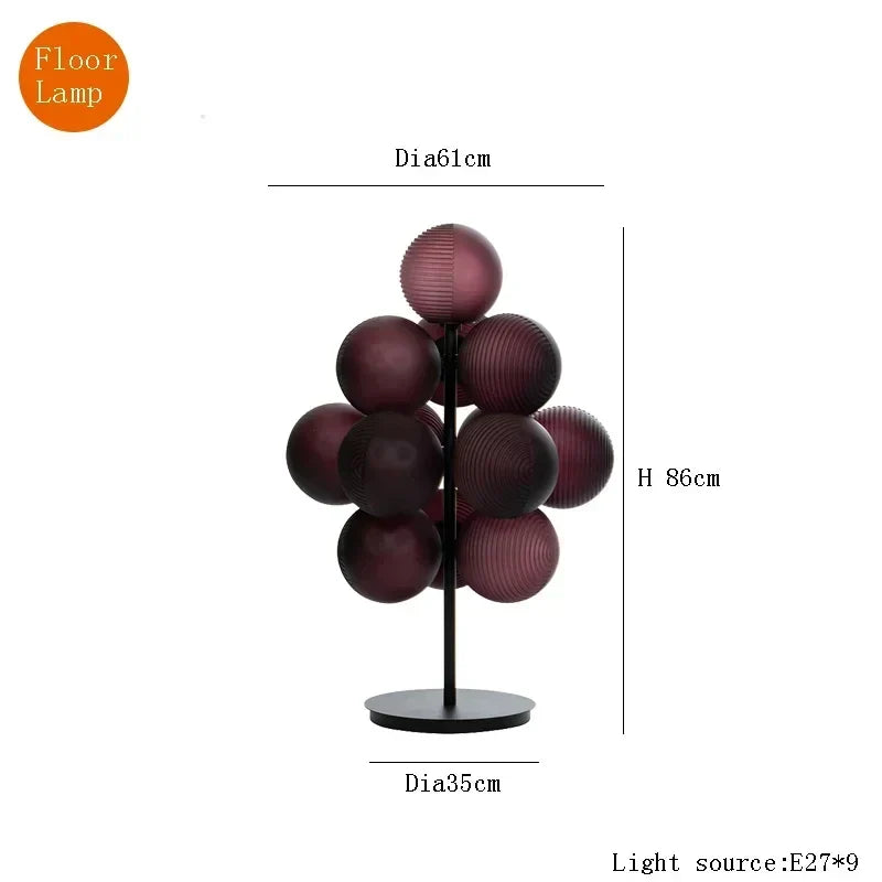 Sculptural Cluster Globe Pendant Light