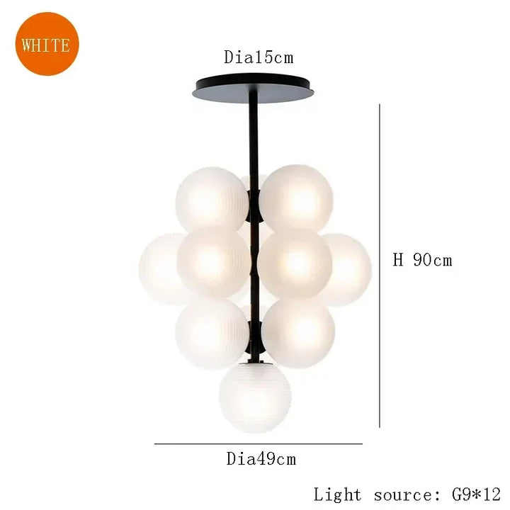 Sculptural Cluster Globe Pendant Light