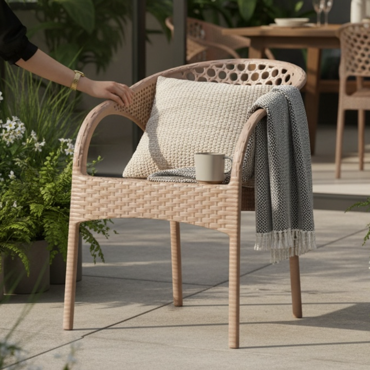 Nava Curve Outdoor Chair – Sand