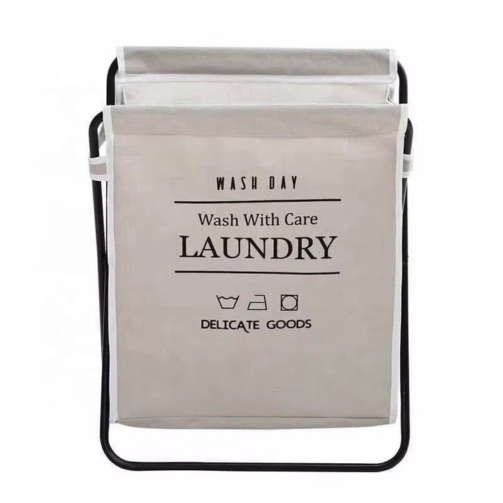 Fabric Laundry Basket with Metal Frame