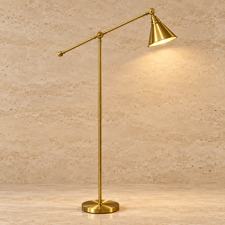 Vintage Brass Floor Lamp