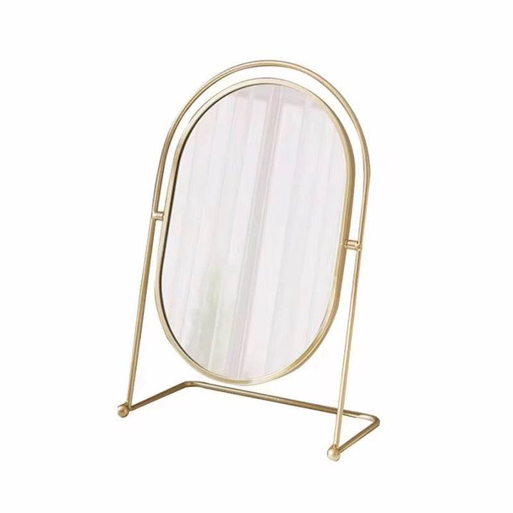 Gold Table Mirror ( Round )