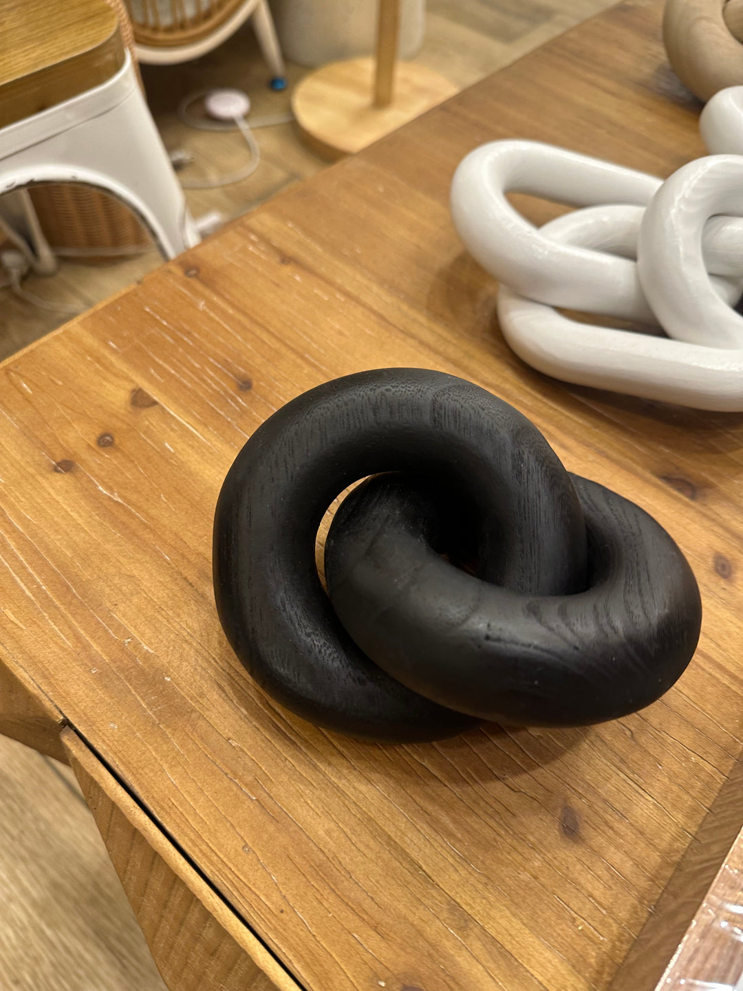 Abstract Ceramic Knot Sculpture