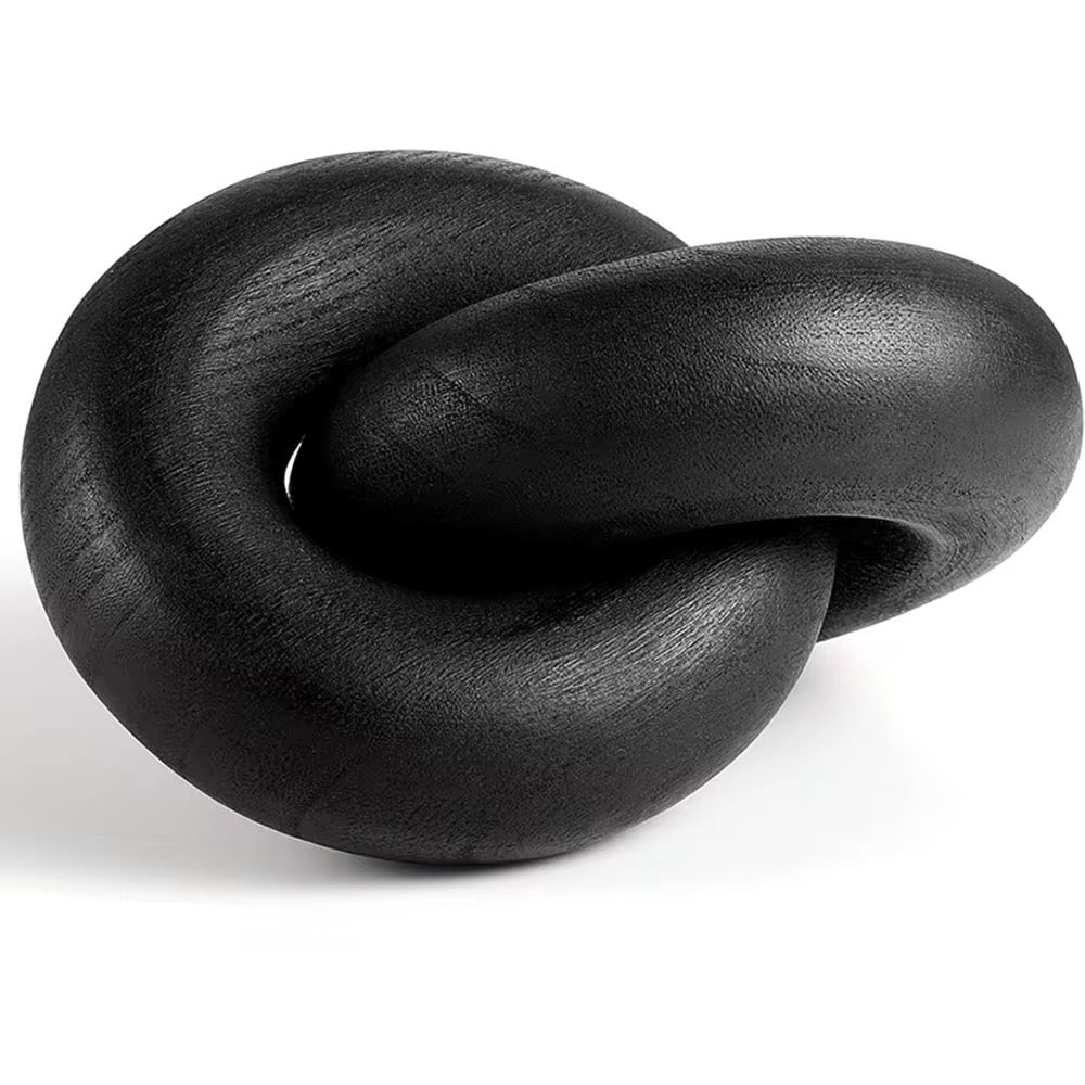 Abstract Ceramic Knot Sculpture