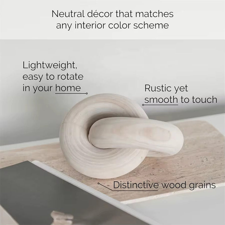 Abstract Ceramic Knot Sculpture