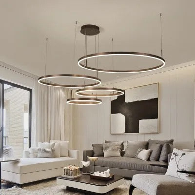 Modern LED Ring Chandelier for Stylish Ambient Lighting