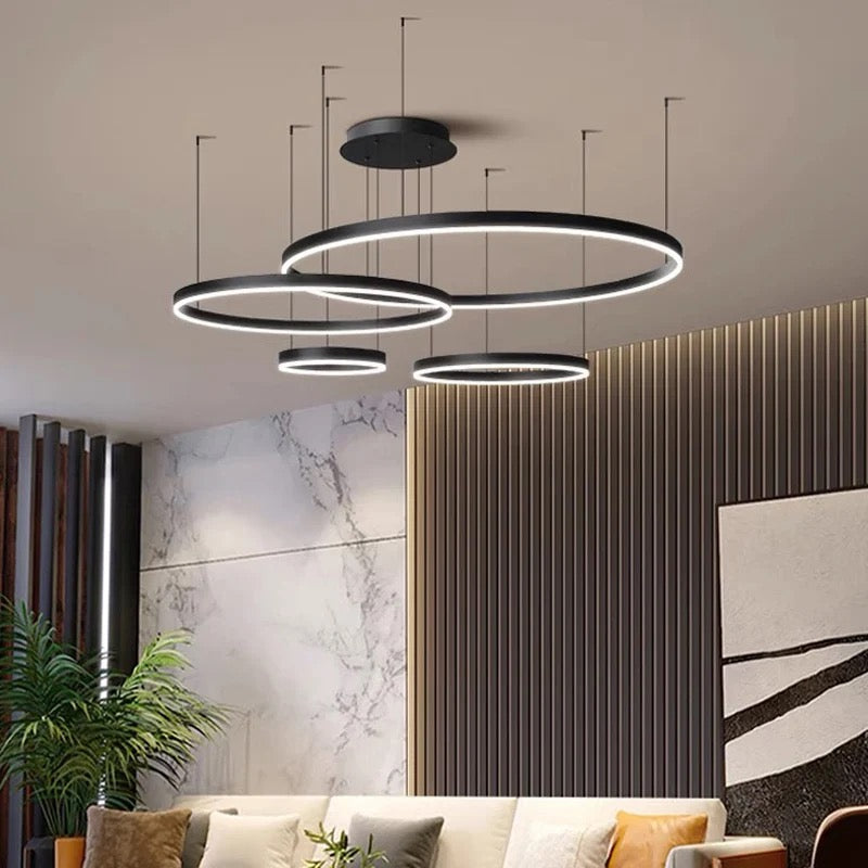 Modern LED Ring Chandelier for Stylish Ambient Lighting