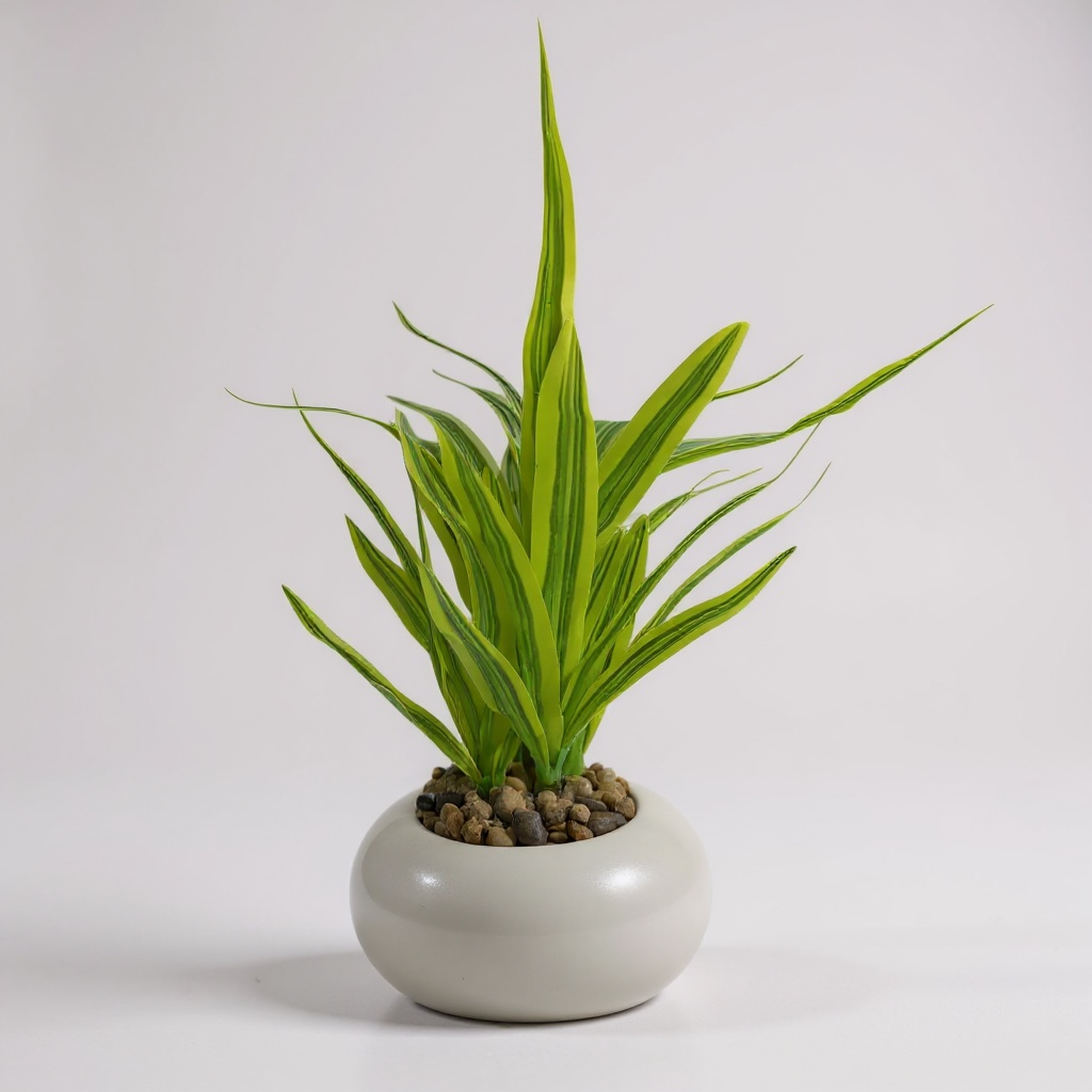 Artificial Green Dracaena Desk Plant