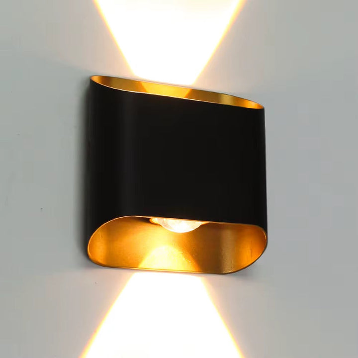 Black & Gold Modern Wall Light
