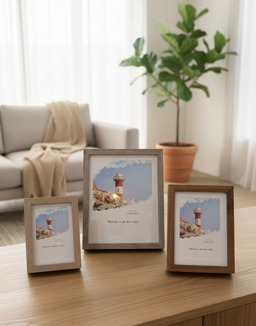 Wood Frame Photo Display Set of 2