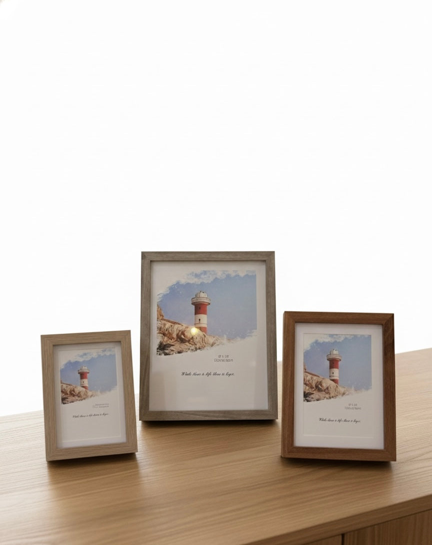 Wood Frame Photo Display Set of 2