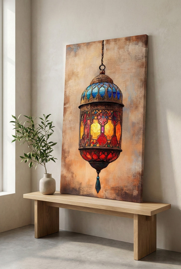 Moroccan Lantern Canvas Wall Art