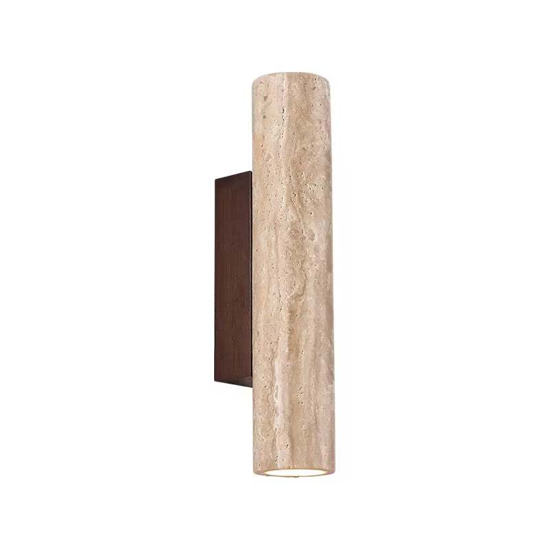 Vertical Travertine Wall Light