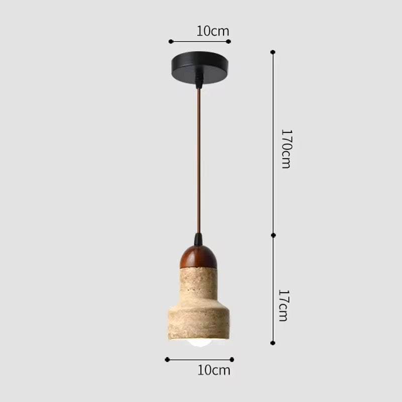 Mini Travertine Pendant Light