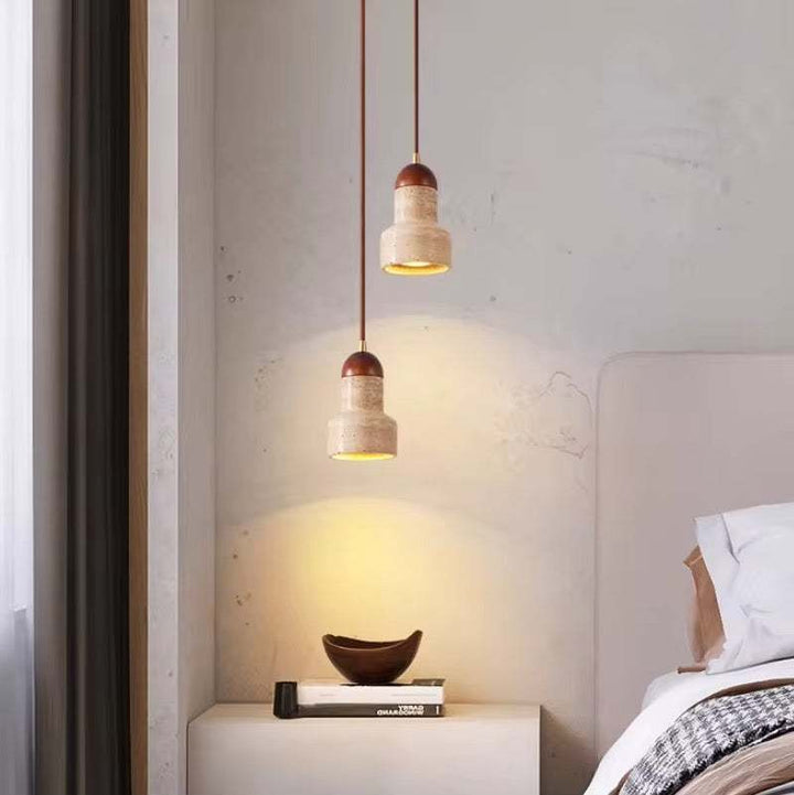 Mini Travertine Pendant Light