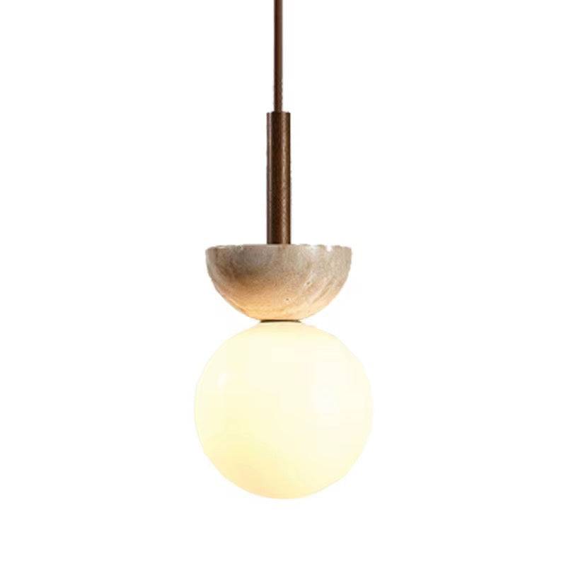 Stone Globe Hanging Light