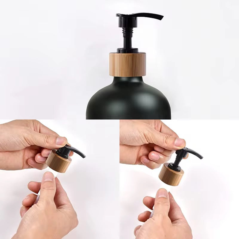 Black & White Soap Dispenser Set