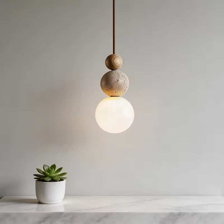 Travertine Stone Pendant Lights