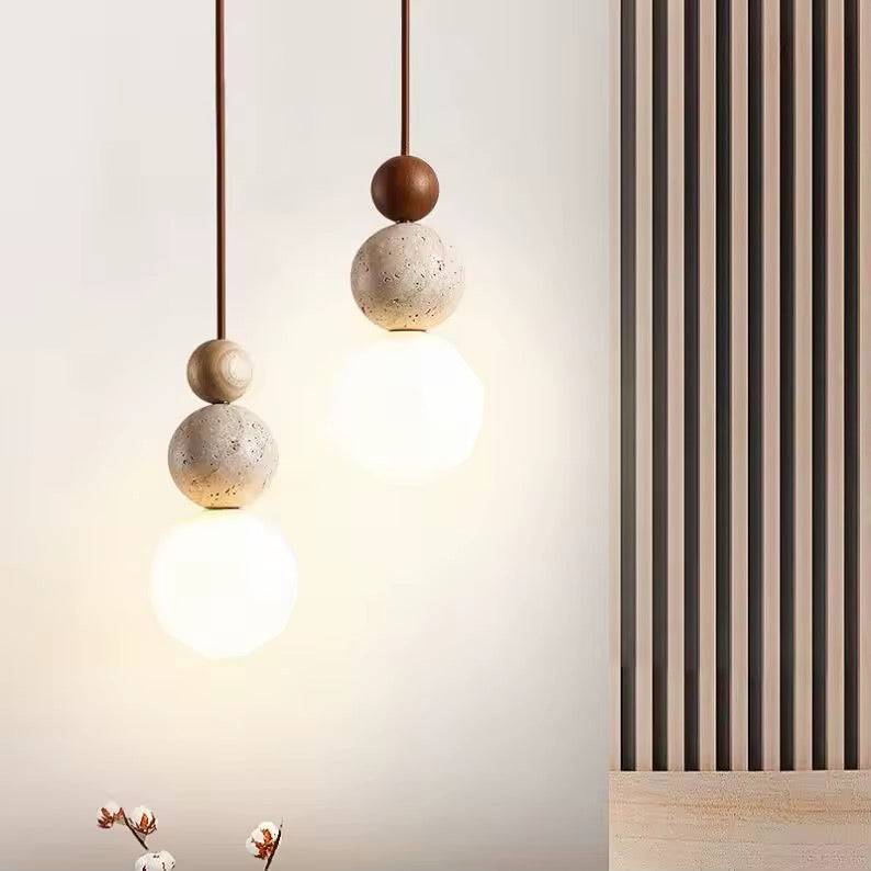 Travertine Stone Pendant Lights