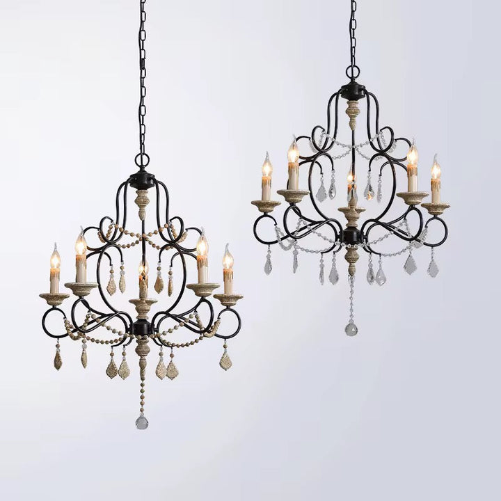 Elegant 6 Light Vintage Chandelier