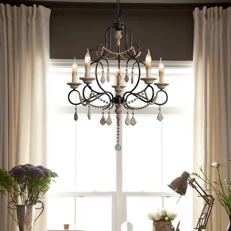 Elegant 6 Light Vintage Chandelier