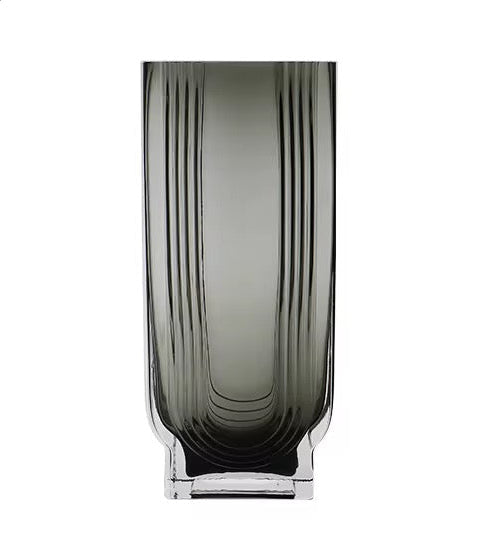 Ribbed Glass Vases