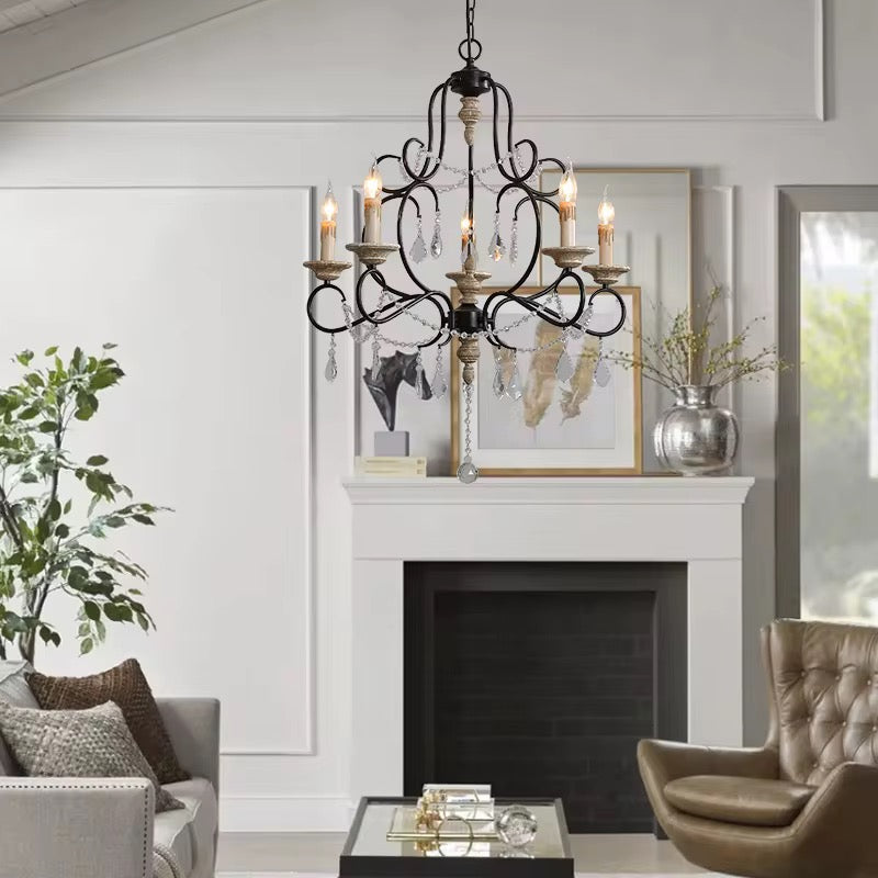 Elegant 6 Light Vintage Chandelier