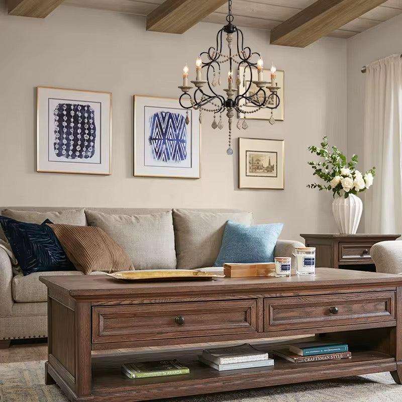 Elegant 6 Light Vintage Chandelier