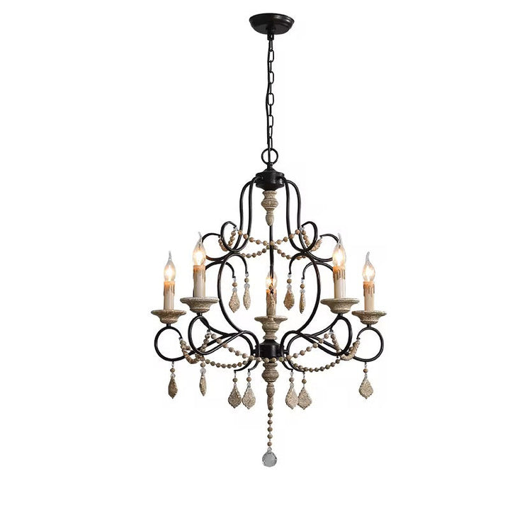 Elegant 6 Light Vintage Chandelier