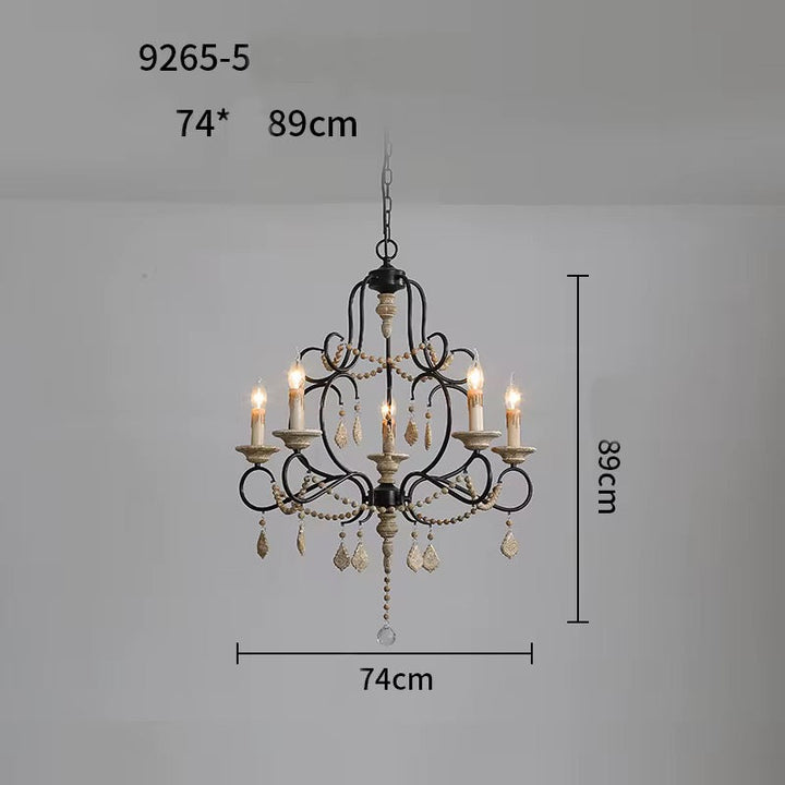 Elegant 6 Light Vintage Chandelier