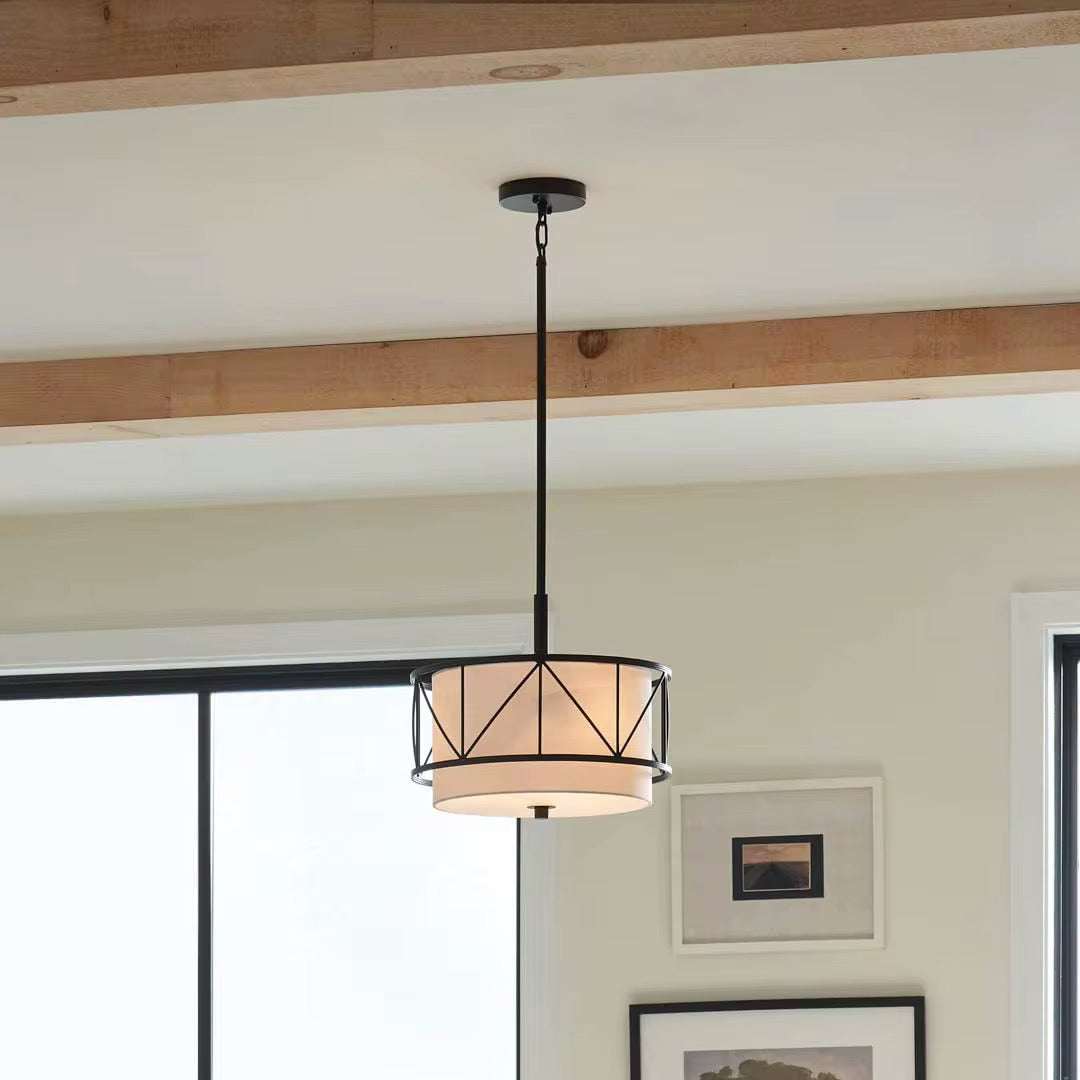 Industrial Drum Chandelier