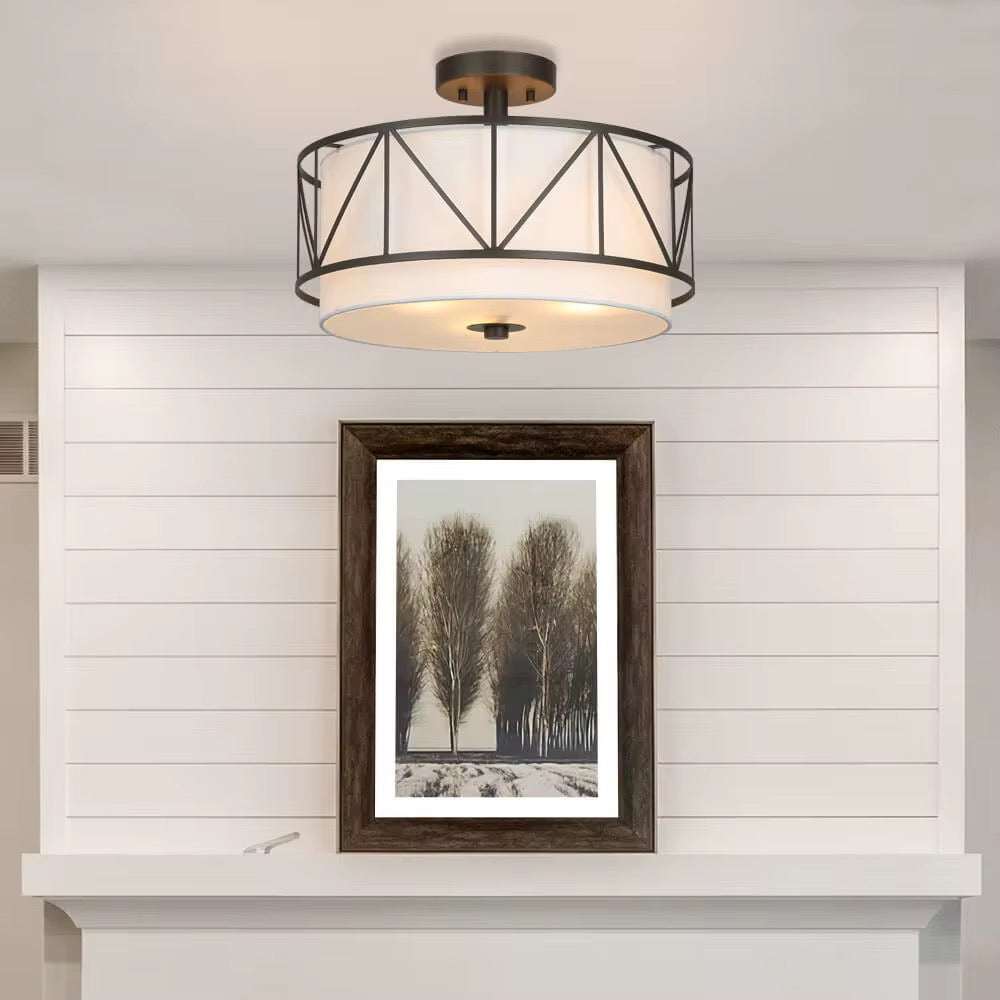 Industrial Drum Chandelier