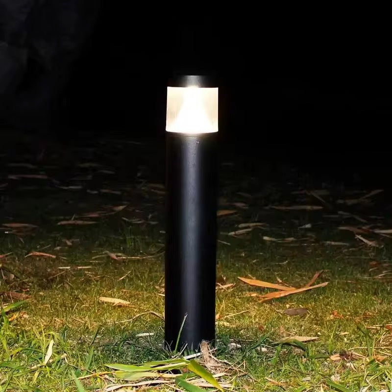Black Outdoor Bollard Light